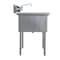 Amgood Stainless Steel Utility Sink. Bowl 24 in. x 18 in. x 14 in. With Faucet SINK 182414 - FAUCET - alternate 4